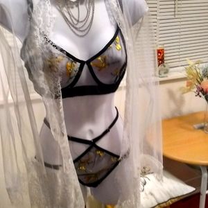 Lingerie two piece bra and panty set